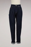 MIU MIU JEANS WITH EMBROIDERED PATCHES,GWP225/1PGW/8