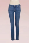 7 FOR ALL MANKIND LOW-WAIST SKINNY JEANS,SWT8870AE/MID INDIGO