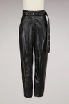 PROENZA SCHOULER STRAIGHT LEATHER TROUSERS,R174606/200