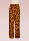 KENZO Silk Jogging Pants,F762PA131525 MARIGOLD