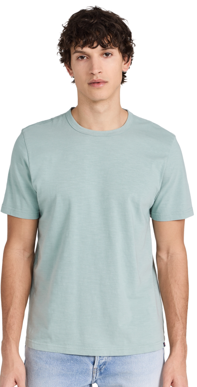 Faherty Sunwashed Organic Cotton-jersey T-shirt In Blue