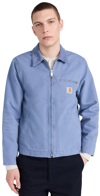 Carhartt Detroit Dearborn Organic-cotton Canvas Jacket In Bay Blue / Bay Blue