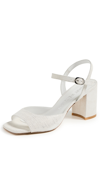 Stuart Weitzman Tia 75mm Block Sandals Crystal In Crystal