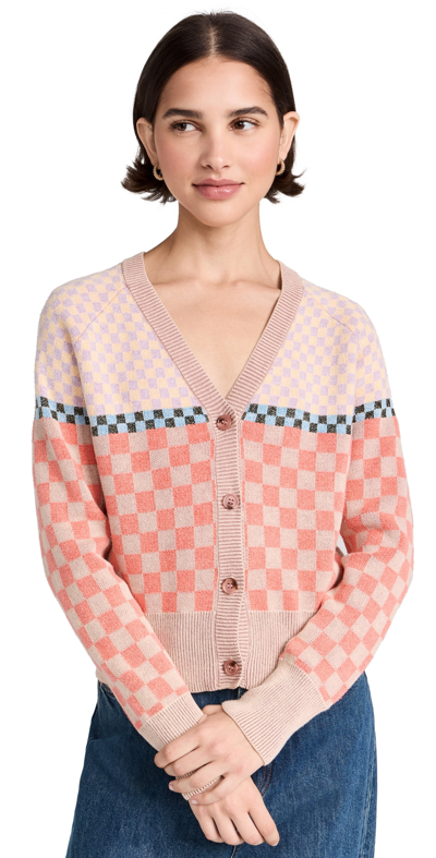 Raquel Allegra Mawali Cardigan Coral & Rose