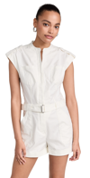 SIMKHAI TINKA BELTED ROMPER WHITE