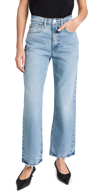 Frame Le Jane Distressed Crop Straight Leg Jeans In Rhode Grind