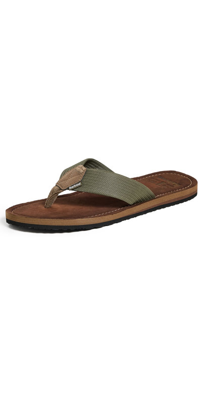 Barbour Toeman Beach Sandals Olive