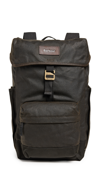 BARBOUR ESSENTIAL WAX BACKPACK OLIVE