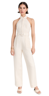 Hevron Amara Jumpsuit Ivory In Ivory