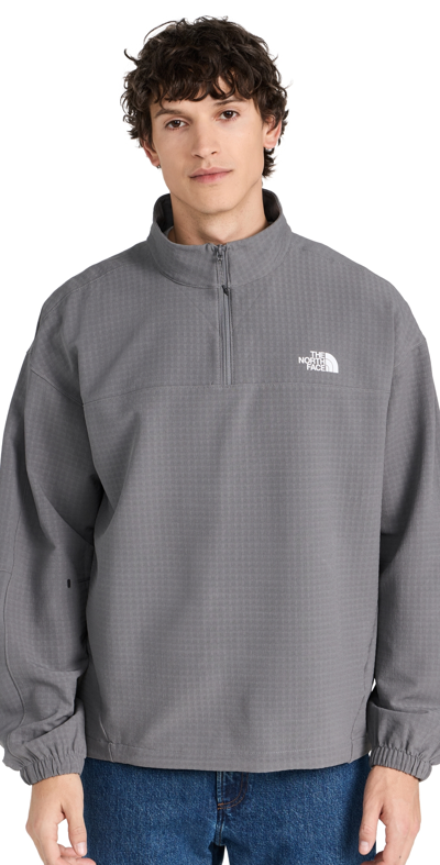 The North Face Tekware Grid 1/4 Zip Sweatshirt Smoked Pearl In Gray