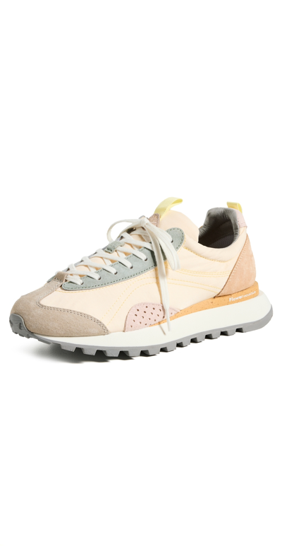 FLOWER MOUNTAIN NEW ASUKA SNEAKERS GREY/WHITE/SALMON