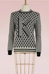 KENZO WOOL K SWEATER,F762TO442854/BLACK