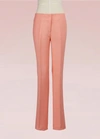 EMILIO PUCCI WOOL AND SILK CROPPED PANTS,76RT09 766110 379