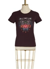 KENZO COTTON TIGER T-SHIRT,F762TS7214YD PRUNE