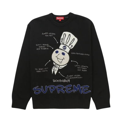 Pre-owned Supreme Doughboy Sweater 'black'
