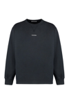 Acne Studios Stamp Logo Crewneck Sweatshirt In Black