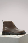 MARNI Flat Leather Ankle Boots,TCMSZ05C03/ZI757
