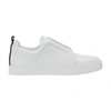 Pierre Hardy Laceless Leather Low-top Sneakers In White