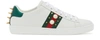 GUCCI NEW ACE SNEAKERS,GUC3V745WHT