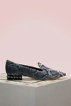 NICHOLAS KIRKWOOD CASATI PYTHON VELVET LOAFERS,902A17TST6/N89