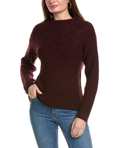 Ost Cable Wool-blend Sweater In Purple