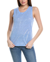 Tommy Bahama Tidal Pool Embellished Linen-blend Tank In Blue