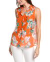 Tommy Bahama Joyful Bloom Silk-blend Top In Orange