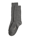 Stems Ribbed Lux Cashmere Socks In Grey