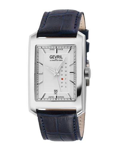 Gevril Manhattanhenge Automatic Blue Dial Mens Watch 371.60.62