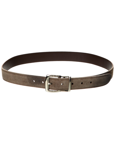 Brunello Cucinelli Suede Belt In Brown