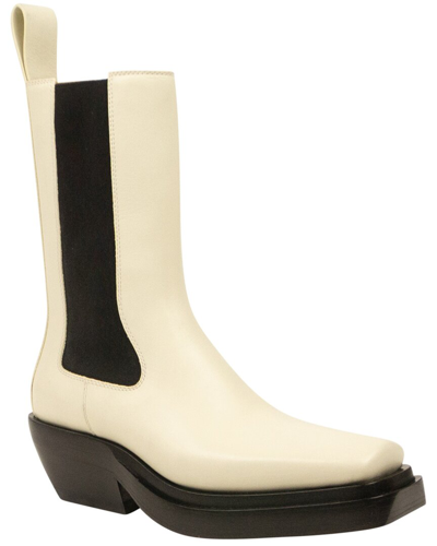Bottega Veneta Chelsea Leather Boot In White