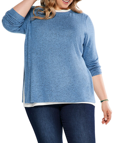 Nic + Zoe Nic+zoe Plus Sweet Dreams Ls Double Layer T-shirt