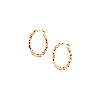 Aurate New York Thin Twisted Hoop Earrings (25mm) In White