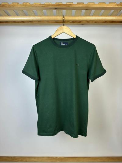 Pre-owned Fred Perry X Vintage Fred Perry Casual Streetwear T-shirt In Green