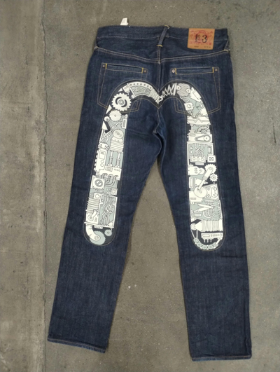 Pre-owned Evisu No.3 2000 Mechanical Daicock Jeans In Blue