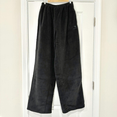 Pre-owned Balenciaga Sporty B Baggy Fleece Sweatpants In Black