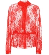 BALENCIAGA LACE BLOUSE,P00252990