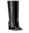 GIANVITO ROSSI LAURA 85 LEATHER KNEE-HIGH BOOTS,P00270420