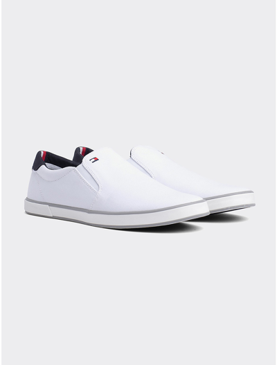 Tommy Hilfiger Flag Logo Slip In White