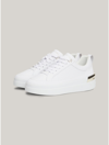 TOMMY HILFIGER MONOGRAM LUXE LEATHER CUPSOLE SNEAKER