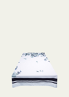 The Lino Eucalyptus Navy Tablecloth, 71" X 98" In Navy