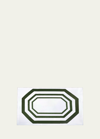 The Lino Essential Green Tablecloth, 71" X 144" In Green