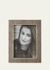 Aerin Classic Faux-shagreen 5" X 7" Picture Frame In Chocolate