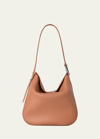 AKRIS ANNA MEDIUM LEATHER HOBO BAG