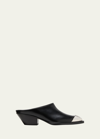Givenchy Logo Pointed Muller Shoes In Black