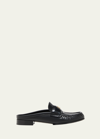 GIVENCHY 4G LEATHER LOAFER MULES