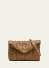 SAINT LAURENT LOU PUFFER TOY YSL SHOULDER BAG IN QUILTED LEATHER