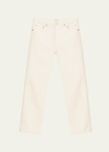 Frame The Straight Leg Jeans In Off White