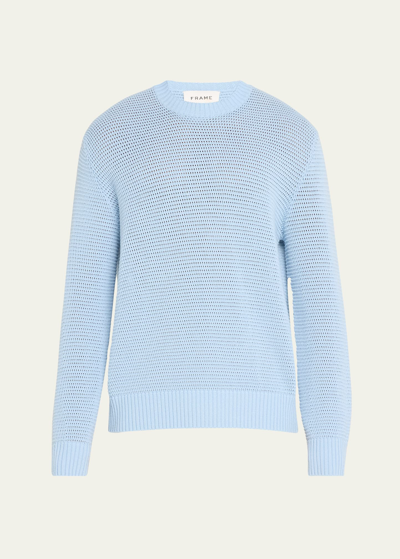 FRAME MEN'S TEXTURED WOOL-BLEND SWEATER