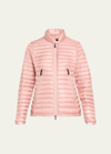 Moncler Pontaix Packable Lightweight Puffer Jacket In Pastel Pink